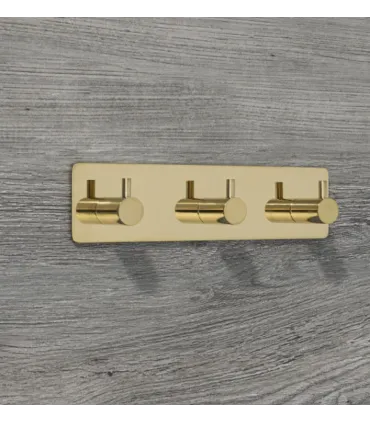 Trojitý samolepící věšák, leštěná nerezavějící ocel