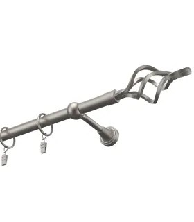 Kovová garnýž Satin nickel Ø 19 mm Gula Azur