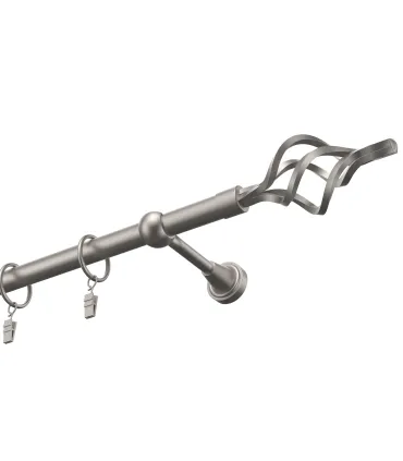 Kovová garnýž Satin nickel Ø 19 mm Gula Azur