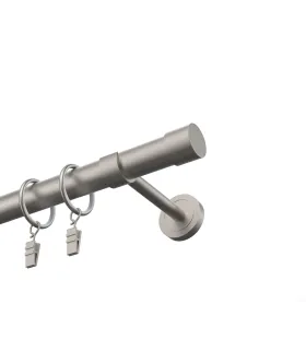 Kovová garnýž Satin nickel Ø 28 mm - Pullo