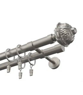 Kovová dvojitá garnýž EXCLUSIVE Satin Ø 28 mm - Damascus