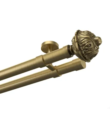 Kovová dvojitá garnýž EXCLUSIVE Antik Ø 28 mm - Damascus