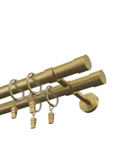 Kovová dvojitá garnýž EXCLUSIVE Antik Ø 28 mm - Pullo