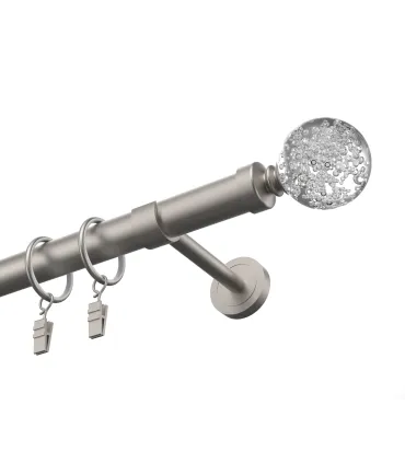 Kovová garnýž EXCLUSIVE Satyn Ø 28 mm - Crystal