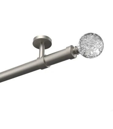 Kovová garnýž EXCLUSIVE Satyn Ø 28 mm - Crystal