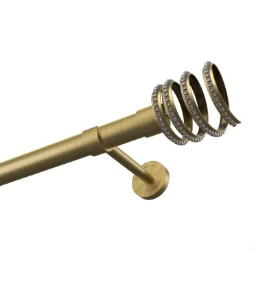 Kovová garnýž EXCLUSIVE Antik Ø 28 mm - Crystal Spiral