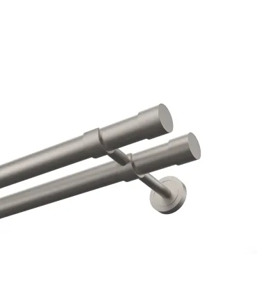 Kovová dvojitá garnýž EXCLUSIVE Satin Ø 28 mm - Pullo