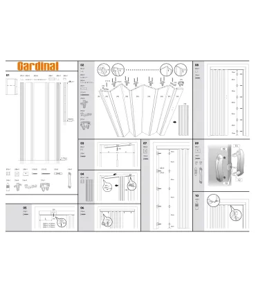 Shrnovací dveře plné Borovice