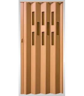 Shrnovací dveře prosklené Vivaldi Dub