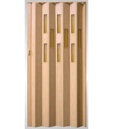 Shrnovací dveře prosklené Vivaldi Borovica