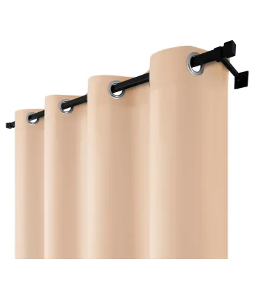 Závěs s kroužky barva Pískově béžová