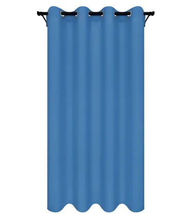 Závěs s kroužky barva Královská modrá