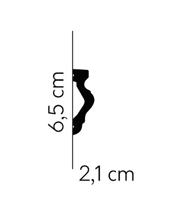 Dekorativní nástěnná lišta MD308 200 x 6.5 x 2.1 cm Mardom