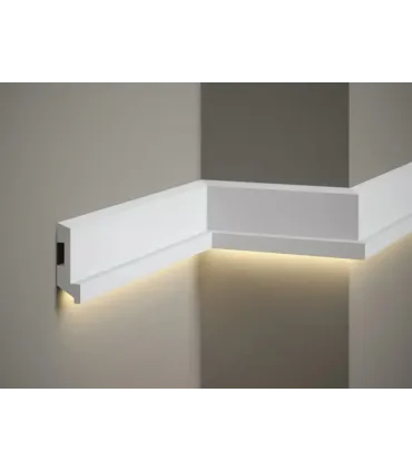 Dekorativní nástěnná lišta MD024 200 x 8 x 2.7 cm Mardom - vhodná pre LED podsvietenie