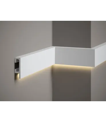 Dekorativní nástěnná lišta QL019 200 x 8 x 2.5 cm Mardom - vhodná pre LED podsvietenie