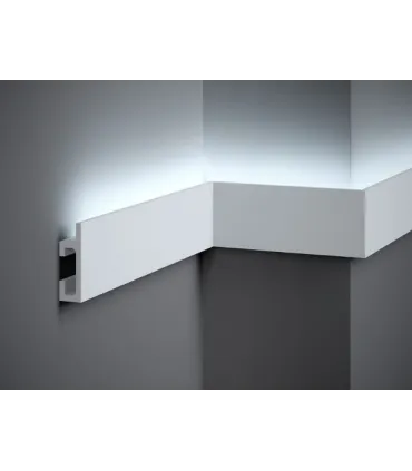 Dekorativní nástěnná lišta QL019 200 x 8 x 2.5 cm Mardom - vhodná pre LED podsvietenie