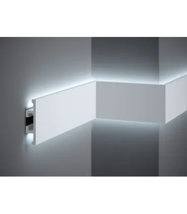 Dekorativní nástěnná lišta QL017 200 x 10 x 2.5 cm Mardom - vhodná pre LED podsvietenie