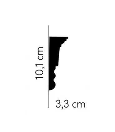 Dekorativní nástěnná lišta MDD334 200 x 10.1 x 3.3 cm Mardom