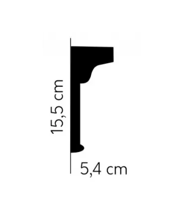 Dekorativní nástěnná lišta MDD335 200 x 15.5 x 5.4 cm Mardom