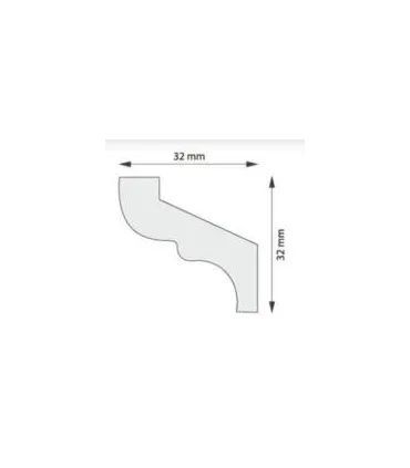 Dekorativní lišta na strop NS 35 200 x 3.2 x 3.2 cm DSM