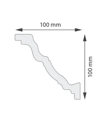 Dekorativní lišta na strop Lena 200 x 10 x 10 cm DSM