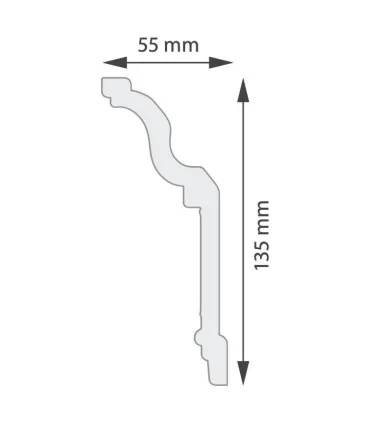 Dekorativní lišta na strop Amelia 200 x 13.5 x 5.5 cm DSM