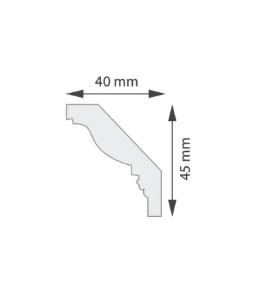 Dekorativní lišta na strop G2 200 x 4.5 x 4 cm DSM