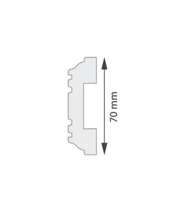 Dekorativní lišta na strop G16 200 x 7 cm DSM