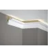 Dekorativní lišta na strop MD106 200 x 5.7 x 5.7 cm Mardom - vhodná pre LED podsvietenie