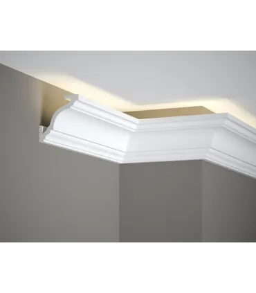 Dekorativní lišta na strop MD213 200 x 8.1 x 8.1 cm Mardom - vhodná pre LED podsvietenie