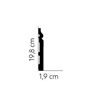 Podlahová lišta MD020 200x19.8x1.9 cm Mardom