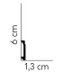 Podlahová lišta MD027 200x6x1.3 cm Mardom