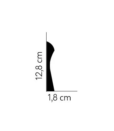 Podlahová lišta QS003 200x12.8x1.8 cm Mardom