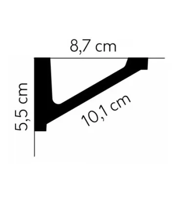 Dekorativní lišta na strop MDB132 200x5.5x8.7 cm Mardom