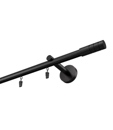 Stylová hliníková garnýže jednoduchá Elegant černá Techno