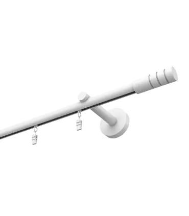 Profilová hliníková garnýž stropní jednoduchá Elegant bílá Techno