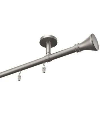 Profilová hliníková garnýž stropní jednoduchá Elegant Satin Koloseo