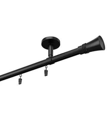 Profilová hliníková garnýž jednoduchá Elegant černá Capri