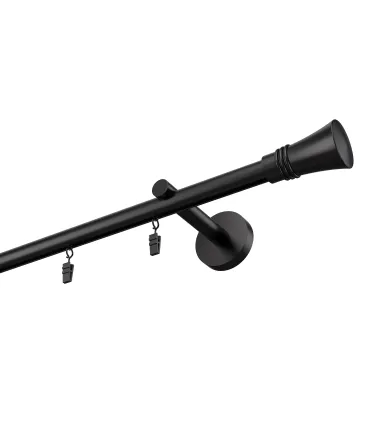 Profilová hliníková garnýž jednoduchá Elegant černá Capri