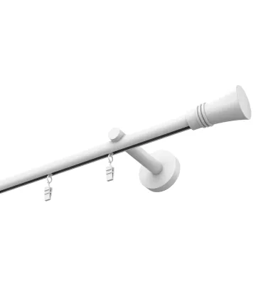 Profilová hliníková garnýž stropní jednoduchá Elegant bílá Capri