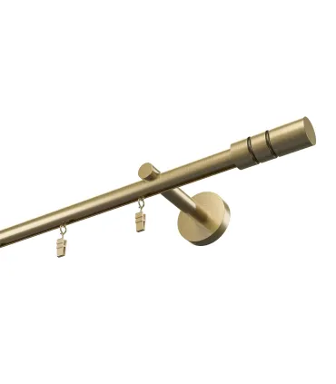 Profilová hliníková garnýž stropní jednoduchá Elegant Antik Cylinder hl