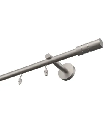 Profilová hliníková garnýž stropní jednoduchá Elegant Satin Cylinder hl