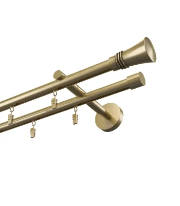 Profilová hliníková garnýž dvojitá Elegant antik Capri