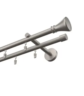 Profilová hliníková garnýž dvojitá Elegant satin Koloseo