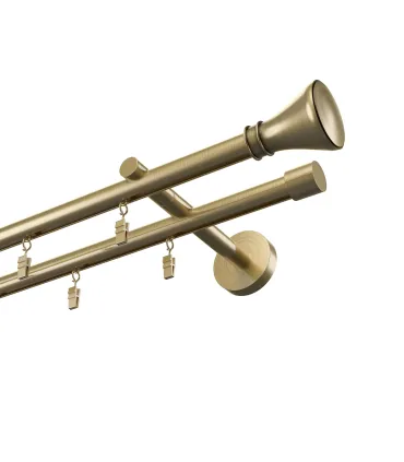 Profilová hliníková garnýž stropní dvojitá Elegant antik Koloseo