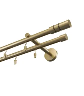 Profilová hliníková garnýž dvojitá Elegant antik Cilinder hl