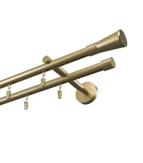 Profilová hliníková garnýž dvojitá Elegant antik Rimini