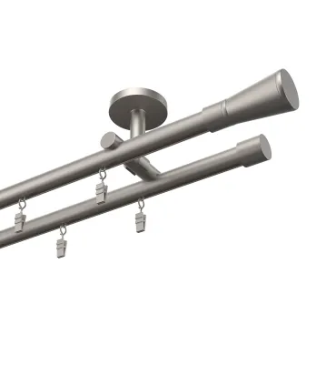 Profilová hliníková garnýž dvojitá Elegant satin Rimini