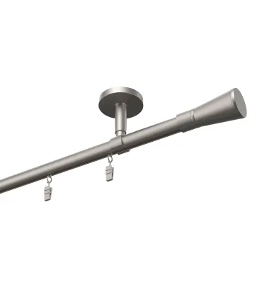 Profilová hliníková garnýž stropní jednoduchá Elegant Satin Rimini