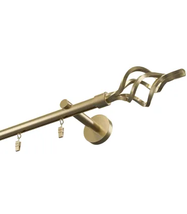 Profilová hliníková garnýž stropní jednoduchá Elegant Antik Gula Azur